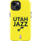 NBA Utah Jazz Standard - Yellow iPhone 15 Impact Case